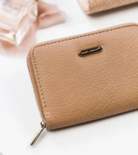 portfel damski z ziarnistej skóry eko zapinany suwakiem na Arena.pl