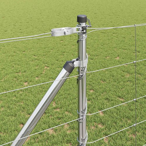 Ogrodzenie pastwiskowe Srebrny 50 x 1.2 m Stal galwanizowana na Arena.pl