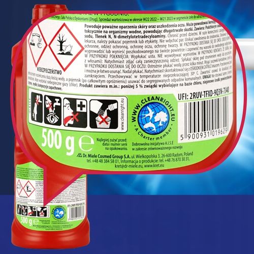 Kret Żel do Udrażniania Rur Kuchnia Łazienka Zestaw 1500g na Arena.pl