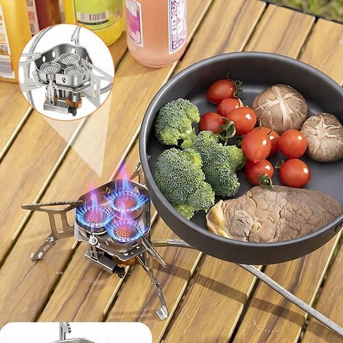 Doskonała MINI kuchenka turystyczna gazowa na kartusze z adapterem 5800W na Arena.pl