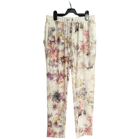 Vila Damskie Spodnie Wygodne Luźne i Stylowe Białe w Kwiatki Rozmiar M