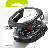 ringke slim & tempered glass galaxy watch ultra (47 mm) titanium black
