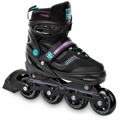 Rolki Łyżwy figurowe 2w1 Regulowane RAVEN Drill Mint/Pink 38-42 na Arena.pl
