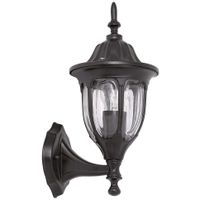 Ogrodowa LAMPA latarenka MILANO 8342 Rabalux zewnętrzna OPRAWA klasyczny KINKIET ścienny elewacyjny outdoor IP43 czarny