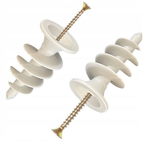 KOŁEK ŚLIMAK STYROPIAN 50MM 100 WZMOCNIONY + WKRĘTY + BIT na Arena.pl