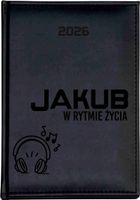 KALENDARZ A5 2026 dzienny PLANER z grawerem Z IMIENIEM TWÓJ NAPIS