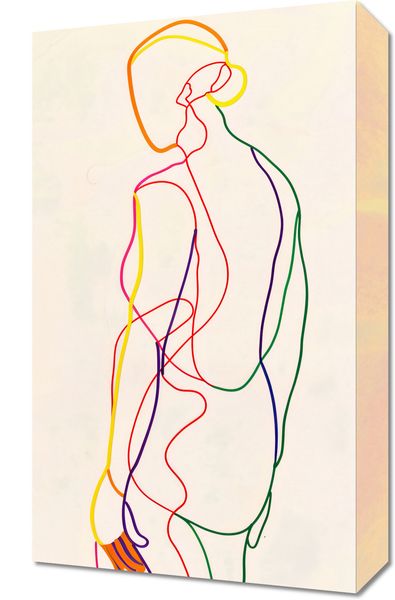 Obraz 30x50cm Tęczowy Zarys zdjęcie 1