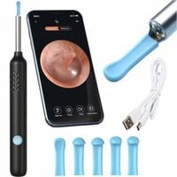 SMART OTOSKOP KAMERA CZYSZCZENIE DO USZU WOSK WIFI HD APLIKACJA ENDOSKOP