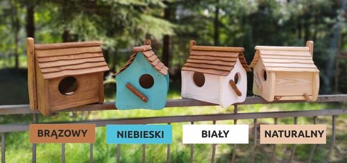 Domek dla WIEWIÓREK - brązowy rustkalny rzemieślniczy, doskonały na prezent na Arena.pl