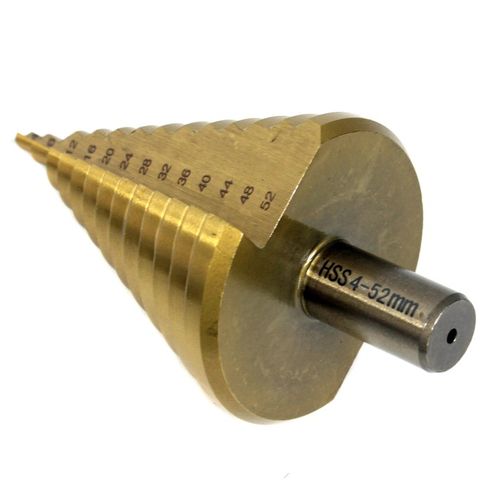 WIERTŁO STOŻKOWE WIELO STOPNIOWE CHOINKOWE TYTAN HSS DO METALU 4-52MM na Arena.pl