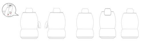 Toyota Corolla Verso II 2004-2009 Pokrowce dopasowane na miarę na Arena.pl