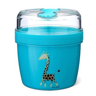 Carl Oscar- N'ice Cup™ L Pojemnik śniadaniowy z wkładem chłodzący Turquoise - Giraffe