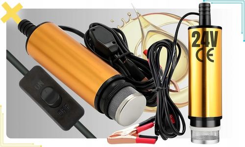 DUŻA POMPKA POMPA DO SPUSZCZANIA PALIWA ROPY OLEJU WODY ELEKTRYCZNA 24V na Arena.pl