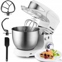 MOCNY MIKSER PLANETARNY 1000W DUŻA MISA 5L KUCHENNY ROBOT DO CIASTA