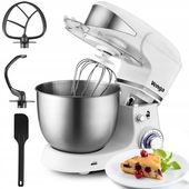 MOCNY MIKSER PLANETARNY 1000W DUŻA MISA 5L KUCHENNY ROBOT DO CIASTA