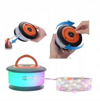 Lampki Led Kempingowe Zwijane Rgb Muzyka 2200Mah 10M Rozwijane Girlanda