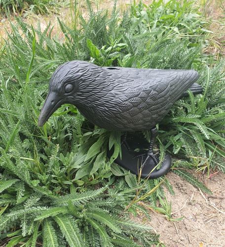 KRUK DUŻY ODSTRASZACZ GOŁĘBI PTAKÓW SZPAKÓW BALKON na Arena.pl