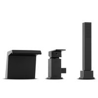 Bateria kran do wanny prysznicowa kaskada czarna - Yoka