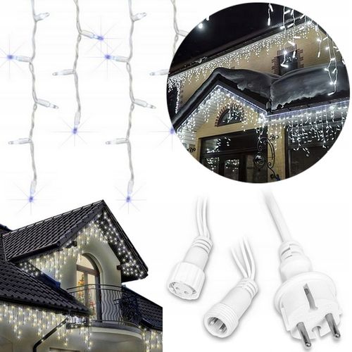 SOPLE 500 LED LAMPKI ZEWNĘTRZNE ŚWIĄTECZNE BIAŁE 8 TRYBÓW IP44 na Arena.pl