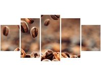 70CM 150CM OBRAZ 5 ELEM PALONE ZŁOTO ŚCIENNY