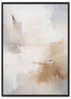 Plakat czarna ramka jasna abstrakcja 50x70 cm w czarnej ramie