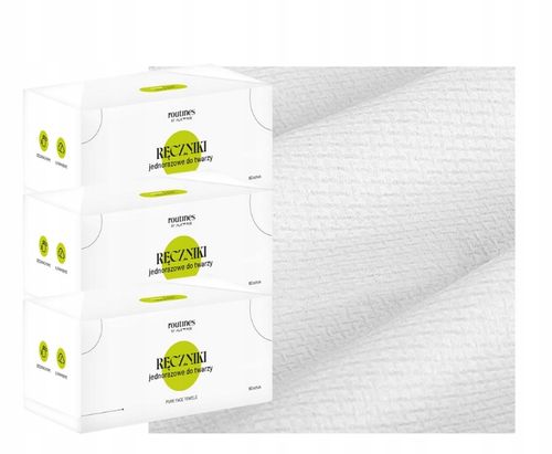 3x ROUTINES Ręczniki jednorazowe do demakijażu i oczyszczania twarzy na Arena.pl