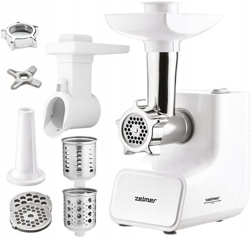 MASZYNKA DO MIELENIA MIĘSA ZELMER ZMM3512B SZATKOWNICA BIAŁA 1500W na Arena.pl