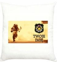 Straż pożarna OSP PSP PODUSZKA strażaka z nazwą