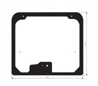 szyba tylna - tył ładowarka teleskopowa JCB 530, 531-70, 535, 540