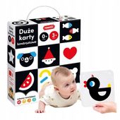 CzuCzu Karty Kontrastowe Książeczki na Sznureczku dla Malucha 0m+ 3m+