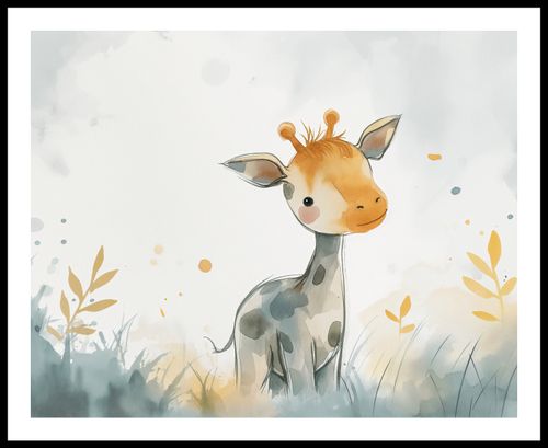 Plakat 76x60,5cm Mała Żyrafka na Arena.pl