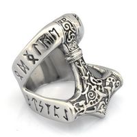 PIERŚCIEŃ SYGNET Wiking MŁOT THOR NORDYCKI 240