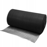 SIATKA OGRODZENIOWA PLASTIKOWA czarna 1,0x50m PCV