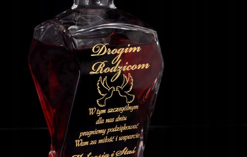 KARAFKA podziękowania ŚLUB Wesele Urodziny 30 50 na Arena.pl