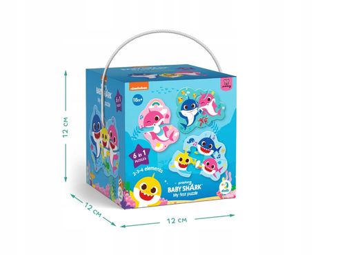 Puzzle Edukacyjne 2-3-4 Elementy Rekin Dla Dzieci Dodo 200587 na Arena.pl