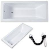 Wanna biała Valencia AKRYLOWA PRAWA/LEWA 170 Syfon Automat