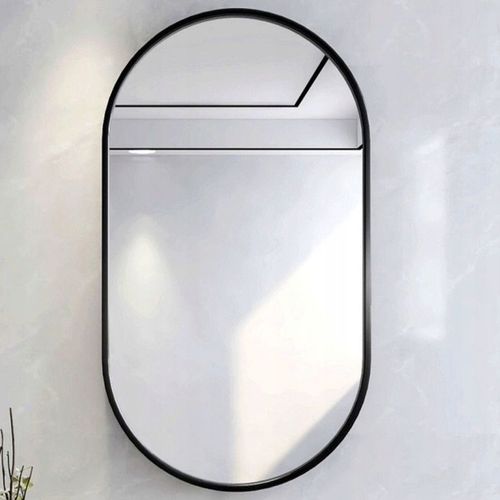 DUŻE LUSTRO OWALNE Industrialne ŁAZIENKOWE SALON SYPIALNIA CZARNE na Arena.pl