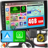 RADIO SAMOCHODOWE 2 DIN ANDROID AUTO CARPLAY RDS WIFI GPS DSP FM 9" 4GB