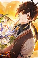 Pocztówka urodzinowa Genshin Impact