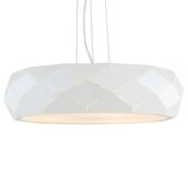 LAMPA wisząca REUS LP-8069/1P WH Light Prestige geometryczna OPRAWA okrągła zwis metalowy biały