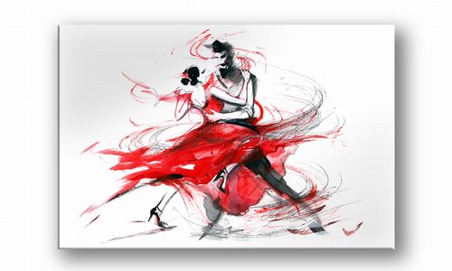 OBRAZ NA PŁÓTNIE 102 Taniec 100x70cm na Arena.pl