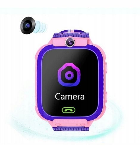 DZIECIĘCY RÓŻOWY SMARTWATCH Z GPS + RÓŻOWY DRUKUŚ - DRUKUJE BEZ TUSZU na Arena.pl