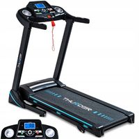 Bieżnia składana elektryczna domowa 140kg aplikacja amortyzacja mocna