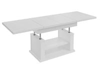 Ława Rozkładana Podnoszona L06 Biały Mat  Ławostół Stół 120/200x70 Masywny