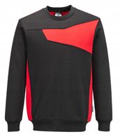 Bluza Robocza Pw2 Okrągłym Wykończeniem Pod Szyją Portwest Pw273 M Blackred
