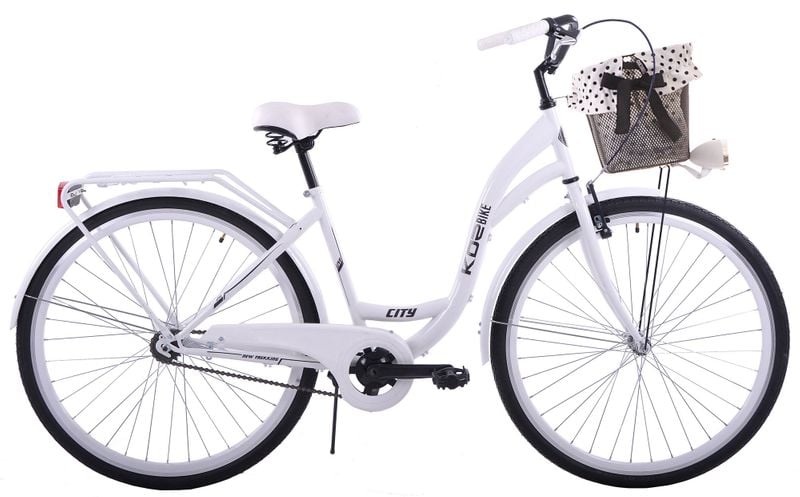 (K25) Rower miejski damski Kozbike 28 biały zdjęcie 1