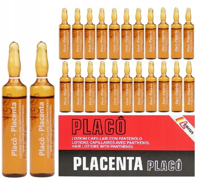 PLACENTA ampułki na porost włosów PLACO 24x10ml zdjęcie 1
