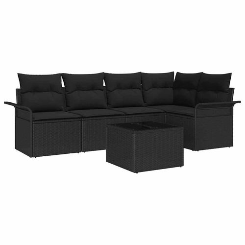 Zestaw Sof na Ogród 6 pcs 242.5 x 132.5 x 85 cm Polirattan na Arena.pl