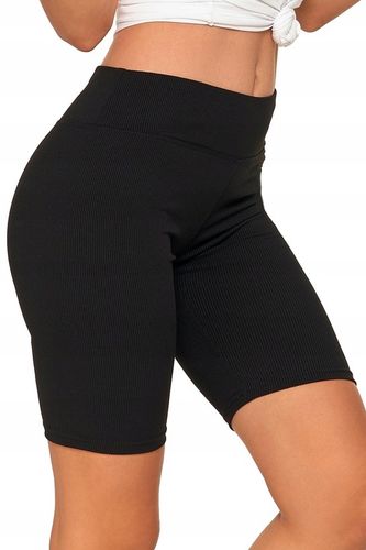 Kolarki Damskie Legginsy Szorty w Prążek Kryjące Wysoki Stan MORAJ L/XL na Arena.pl