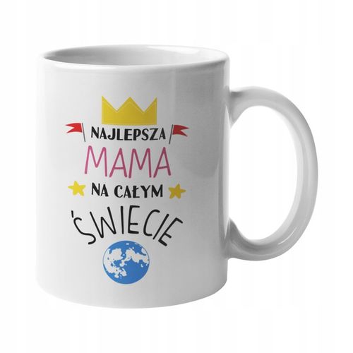 KOSZULKA DLA MAMY Z KUBKIEM NAJLEPSZA MAMA NA ŚWIECIE ZESTAW UPOMINKOWY 1+1 na Arena.pl